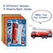 Wrapables Make a Face Stickers, Make Your Own Animal, Food, Dress-Up Stickers, DIY Craft Activities, Party Favors (24 Sheets), Vehicles